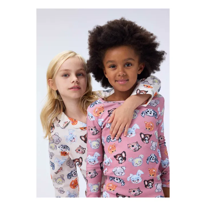 Pyjama Lue Coton Bio | Rose- Image produit n°1