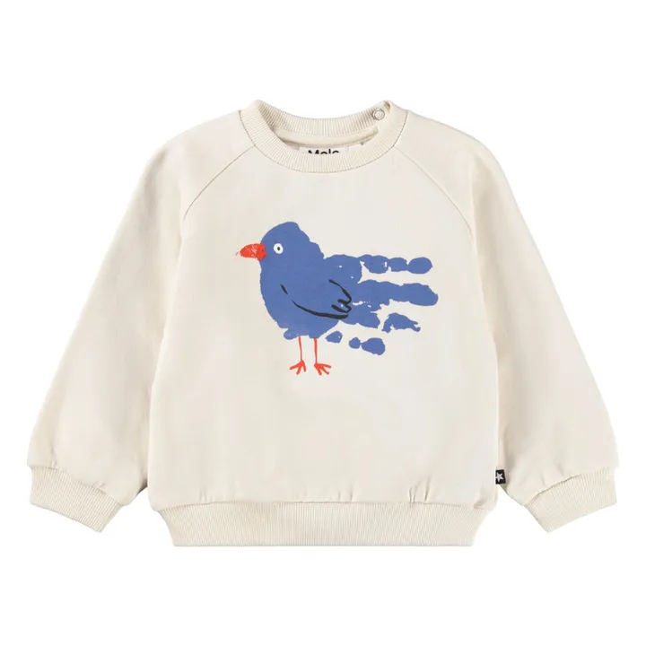 Sweat Disc Bird Coton Bio | Beige- Image produit n°0