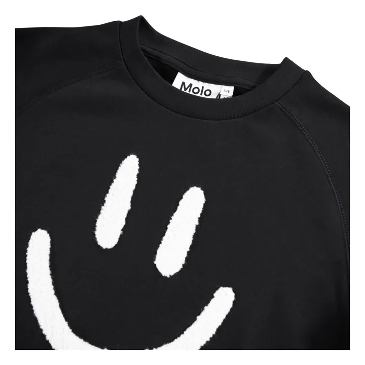 Sweat Mike Coton Bio | Noir- Image produit n°2