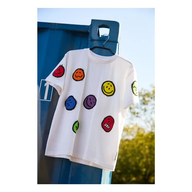 Riley Smiley organic cotton T-shirt | White