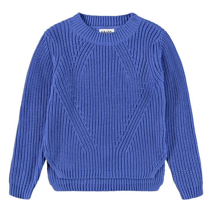 Pull Gillis Coton Bio | Bleu- Image produit n°0