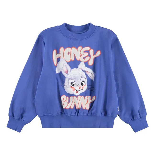 Marge Honey Bunny organic cotton sweatshirt | Blue
