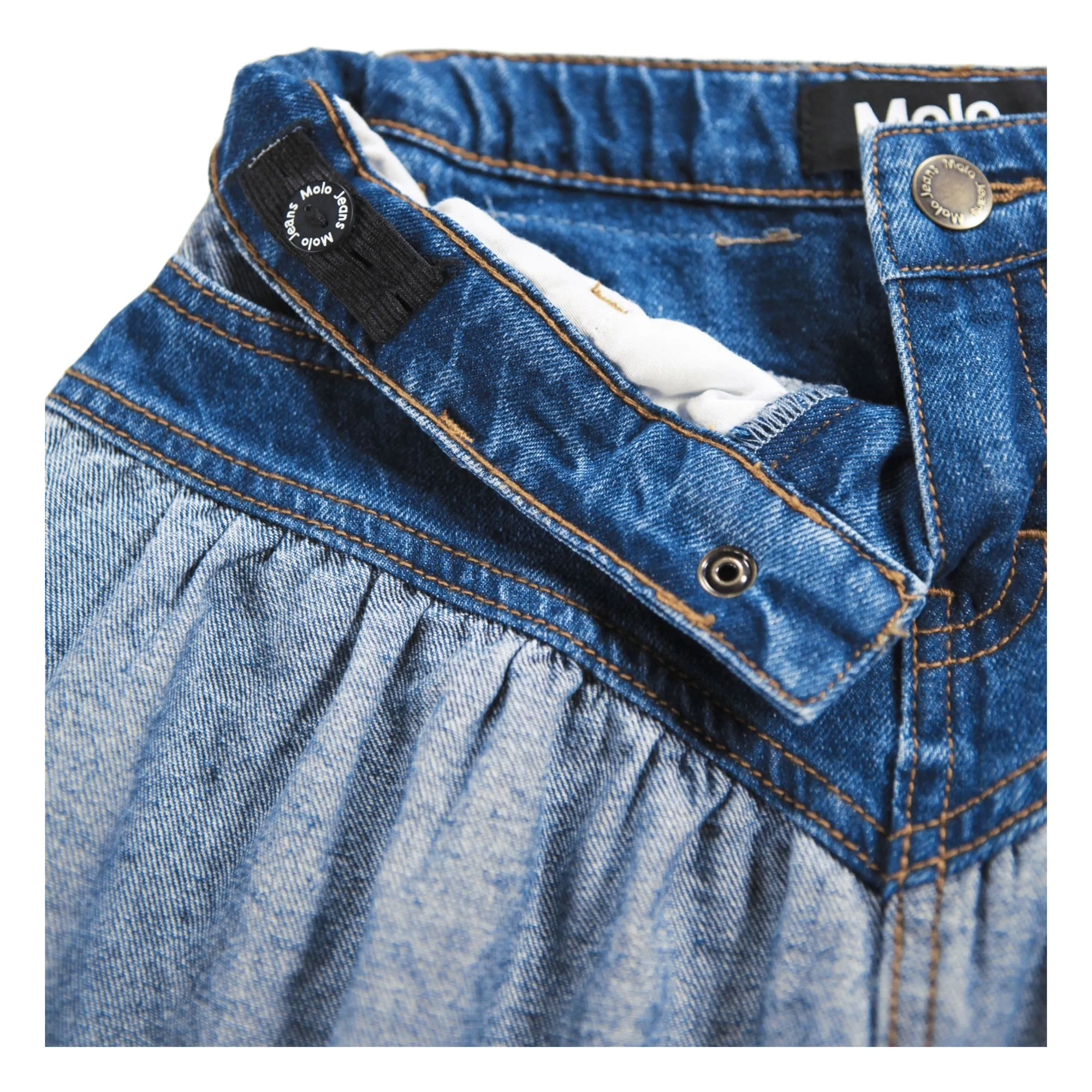 Jupe Becca Coton Bio | Denim- Image produit n°4