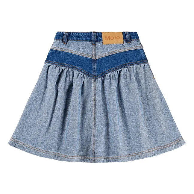 Jupe Becca Coton Bio | Denim