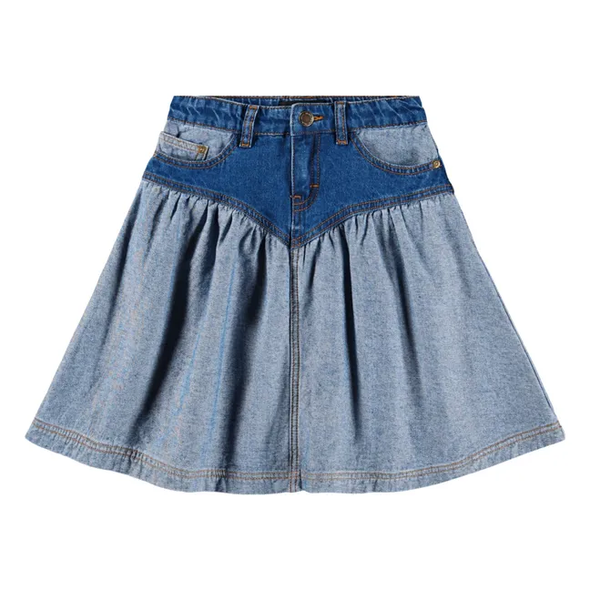 Jupe Becca Coton Bio | Denim