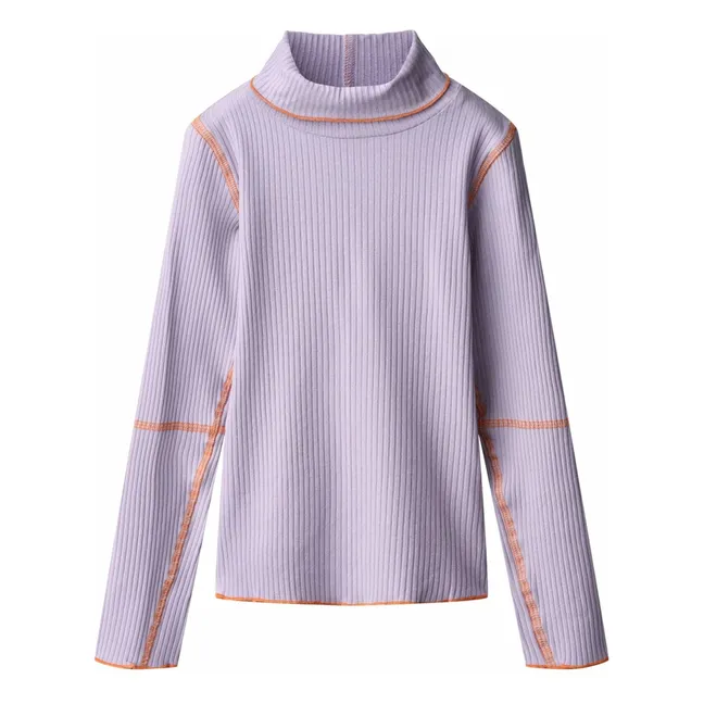 Rennie Rollkragen T-Shirt | Flieder