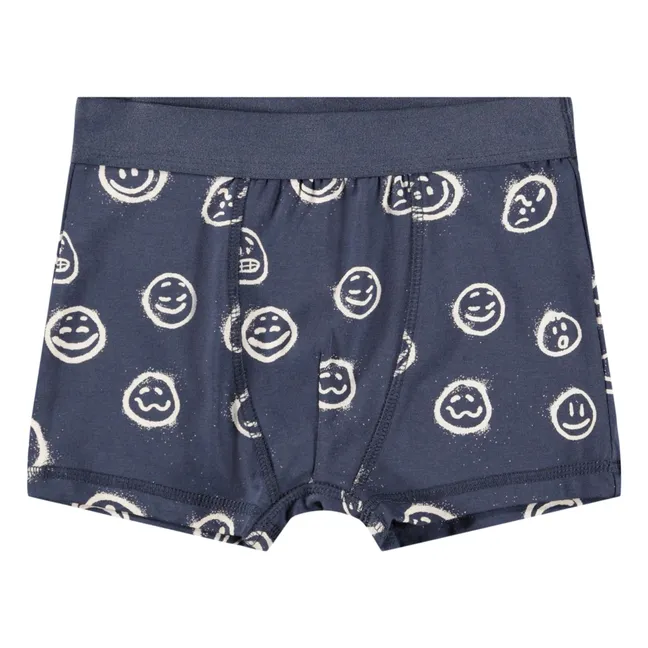 Set of 2 Justin Moods Organic Cotton Boxer Briefs | Navy blue