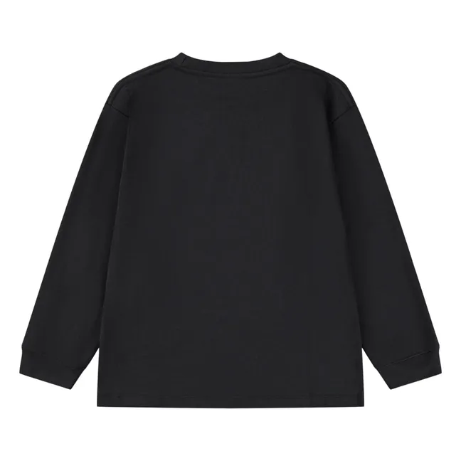 T-shirt Rube Skate Cat Coton Bio | Noir