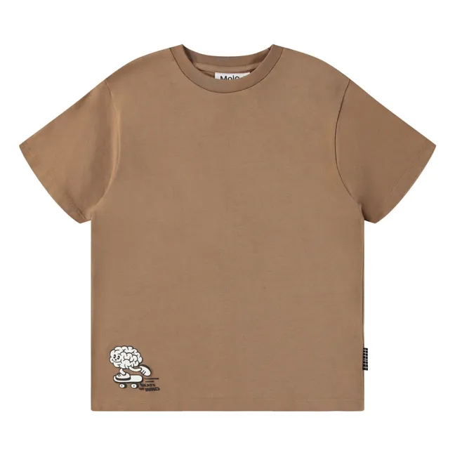Rodney Skate organic cotton T-shirt | Brown
