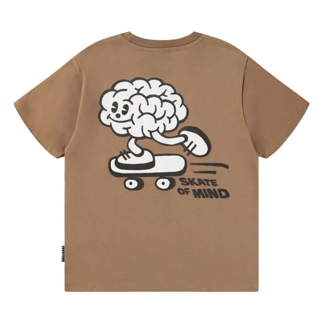 Rodney Skate organic cotton T-shirt | Brown
