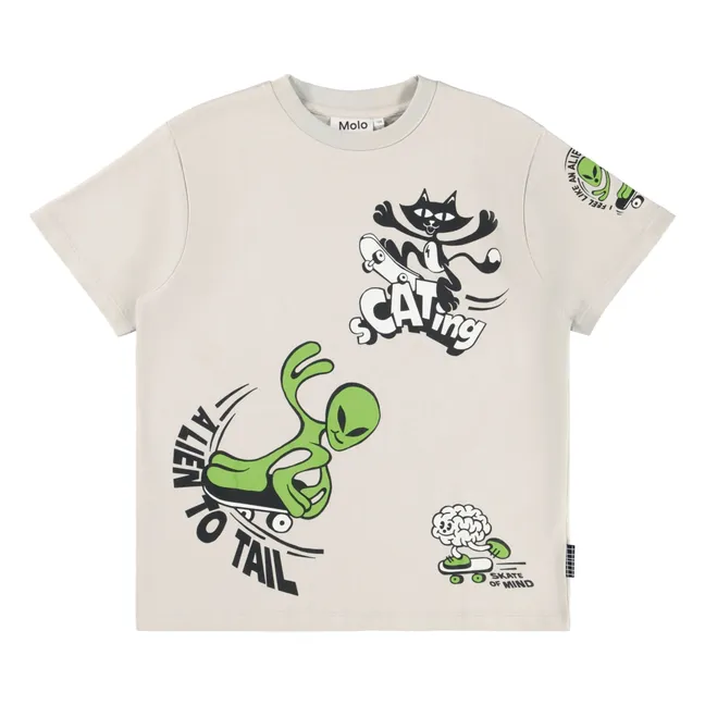 T-shirt Rodney Alien Coton Bio | Beige