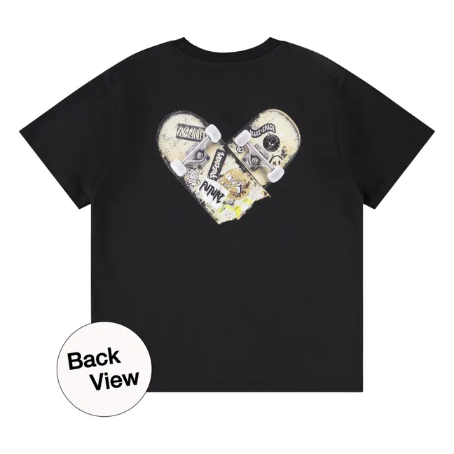 Rodney Skate Love organic cotton T-shirt | Black