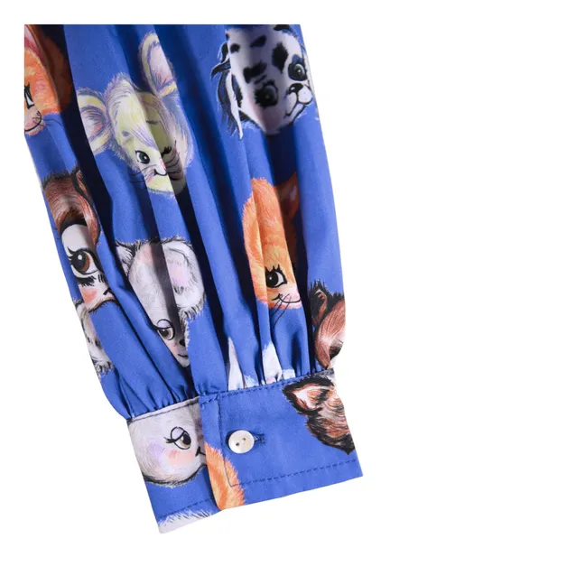 Abito Cleo in cotone biologico | Blu