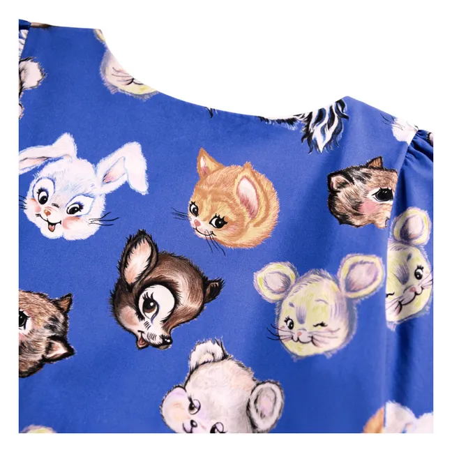 Robe Cleo Coton Bio | Bleu