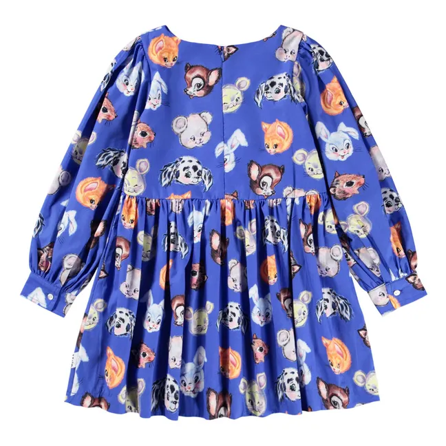 Robe Cleo Coton Bio | Bleu