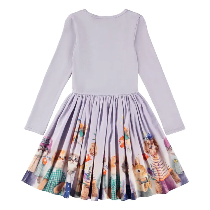 Robe Casis Coton Bio | 	Lilas- Image produit n°2