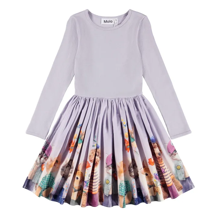 Robe Casis Coton Bio | 	Lilas- Image produit n°0