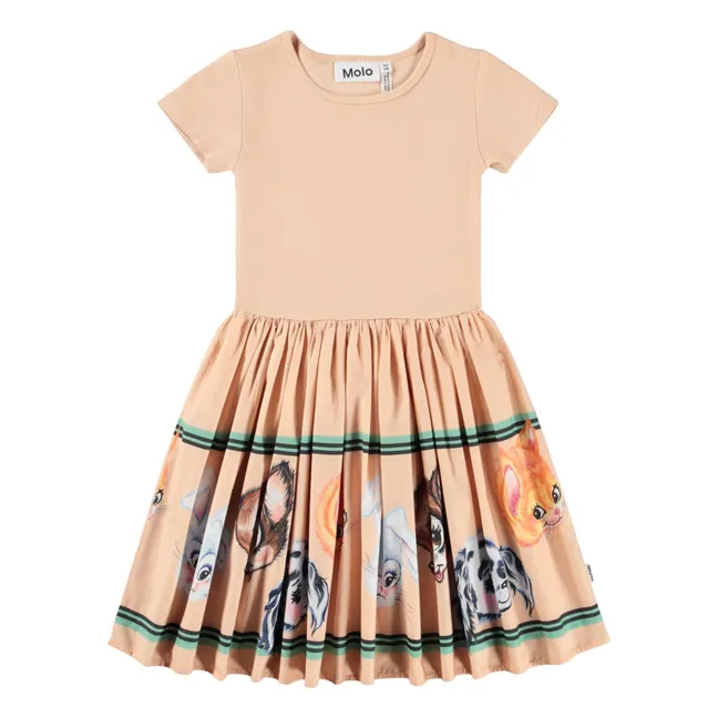 Robe Cissa Coton Bio | Rose pêche