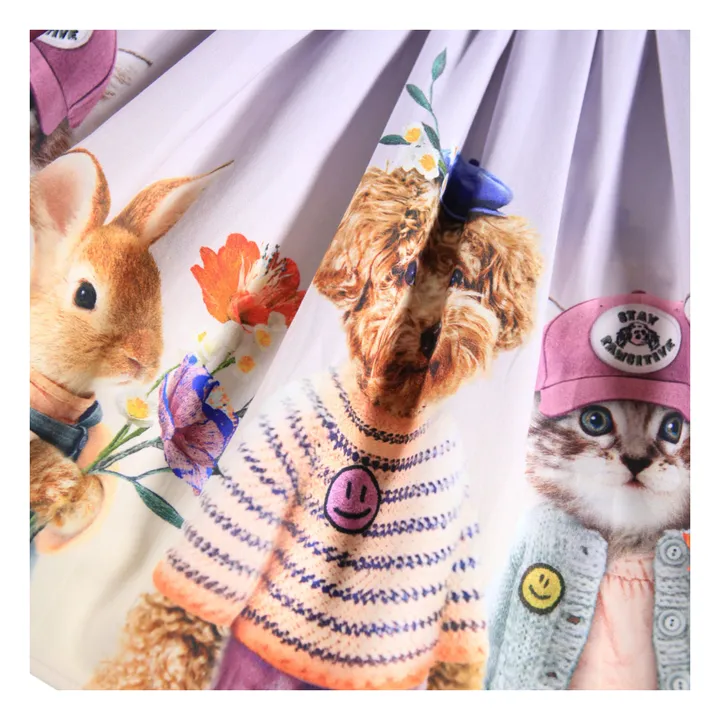 Jupe Brenda Coton Bio | 	Lilas- Image produit n°2