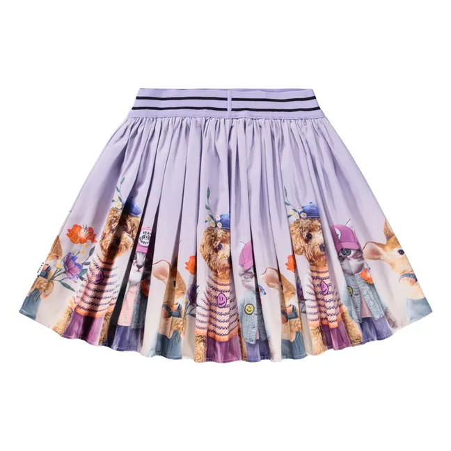 Jupe Brenda Coton Bio | 	Lilas