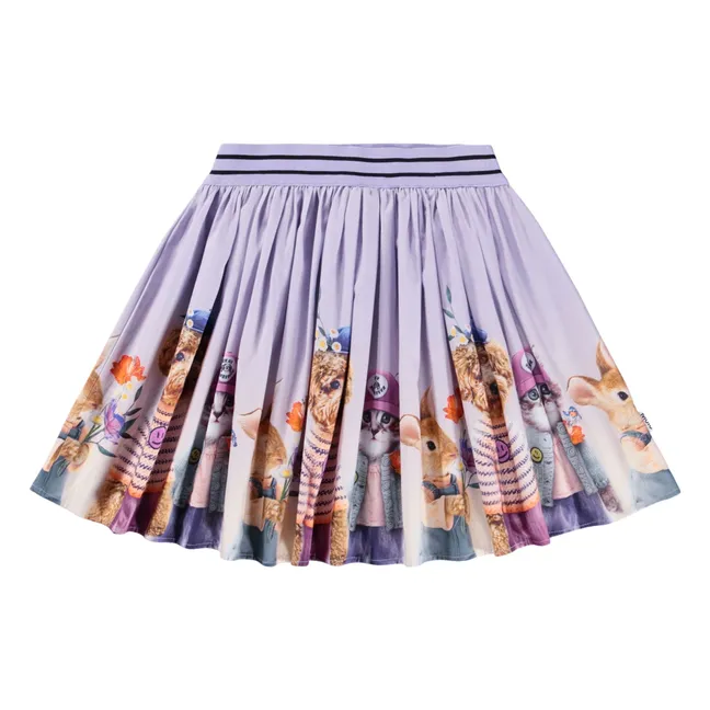 Jupe Brenda Coton Bio | 	Lilas