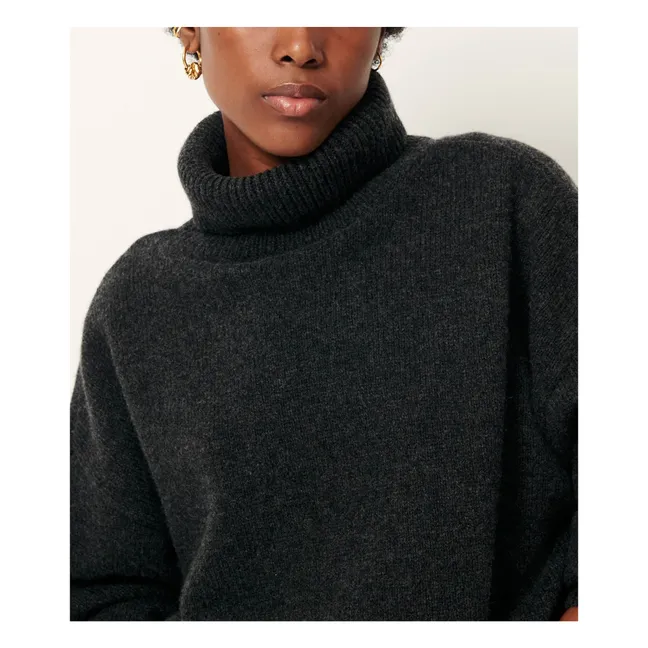 Niko Pullover aus Wolle | Anthrazit