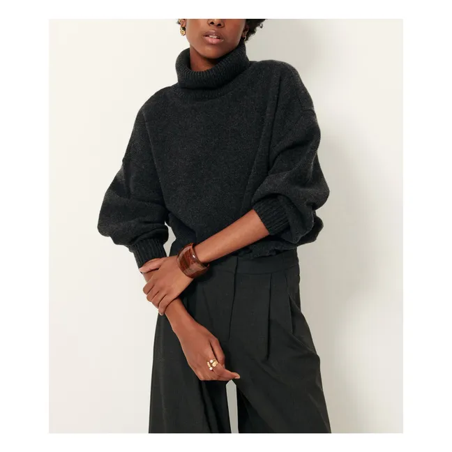 Niko Pullover aus Wolle | Anthrazit