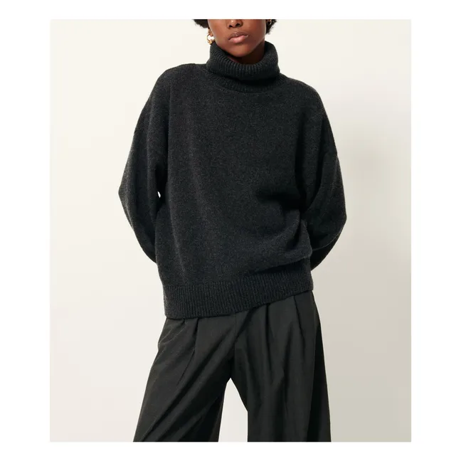 Niko Pullover aus Wolle | Anthrazit