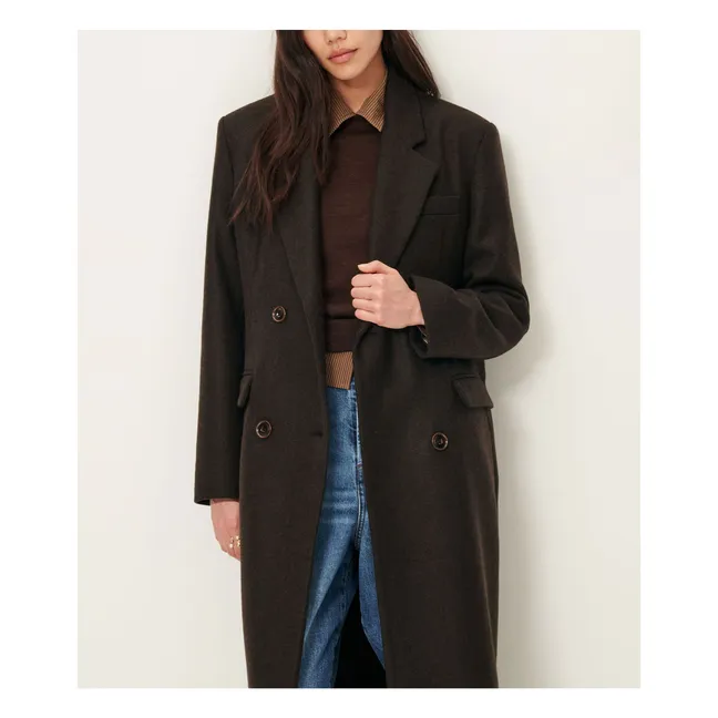 Manteau Nara Laine | Marron