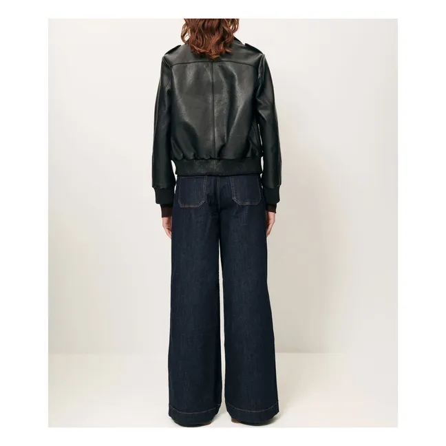 Blouson Miley Cuir | Noir