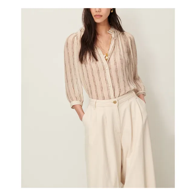 Blouse Lylee Métallisée | Ecru