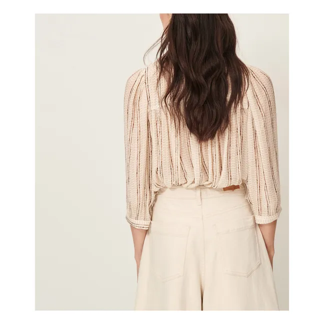 Blouse Lylee Métallisée | Ecru