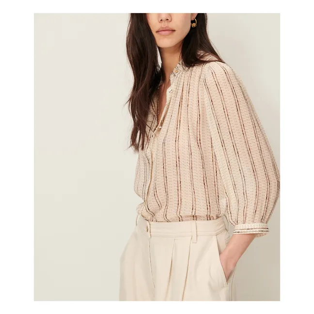 Blouse Lylee Métallisée | Ecru