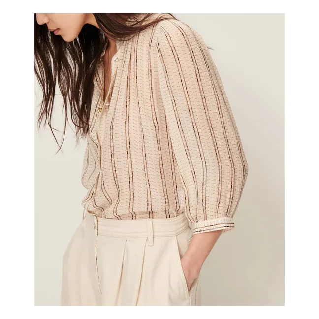 Blouse Lylee Métallisée | Ecru