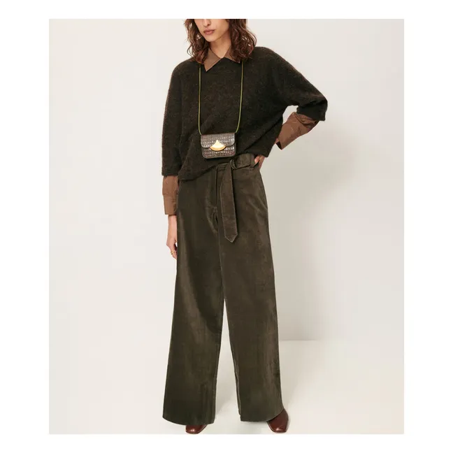 Pull London Alpaga | Vert Lichen