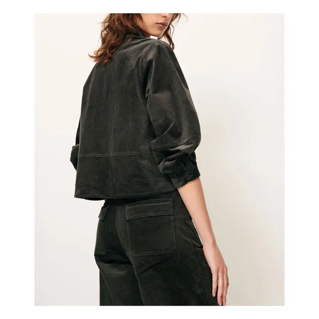 Leotown Bio-Baumwoll-Overshirt | Dunkelgrau