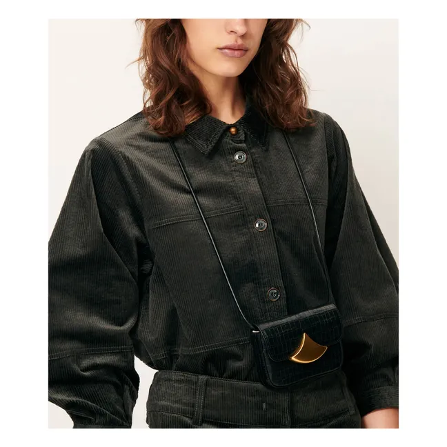 Leotown Organic Cotton Overshirt | Dark grey