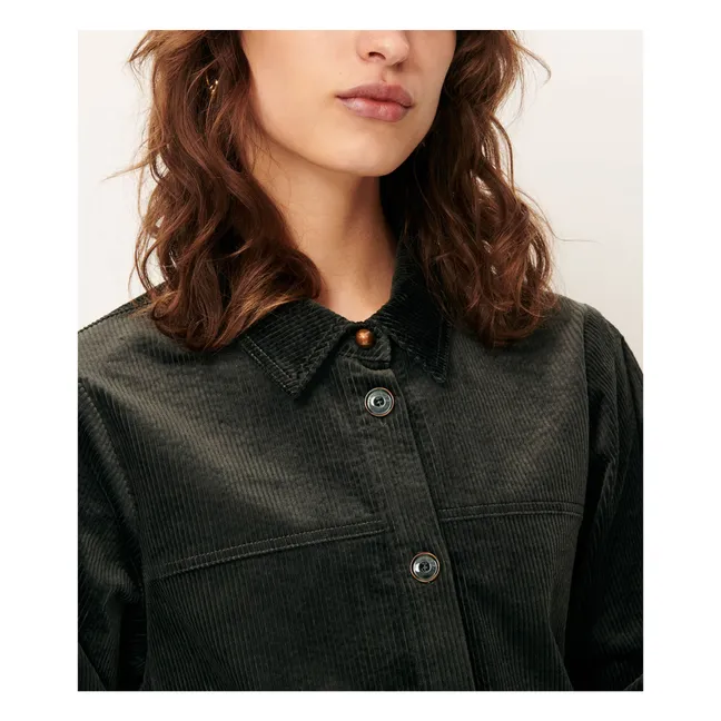 Leotown Organic Cotton Overshirt | Dark grey