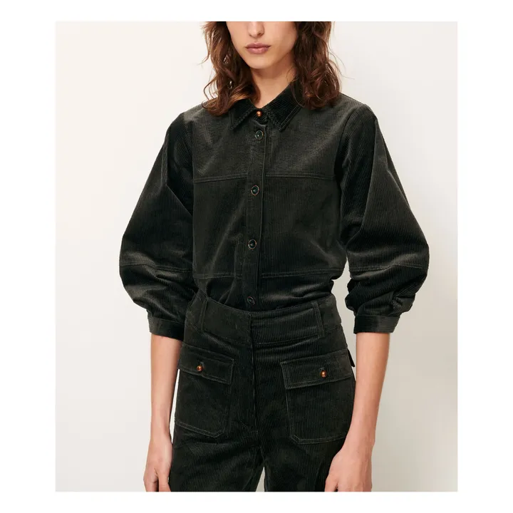 Sur-Chemise Leotown Coton Bio | Gris foncé- Image produit n°0