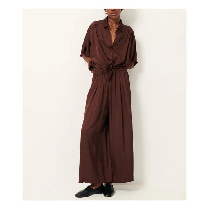 Pantalon Isla Night | Marron- Image produit n°1