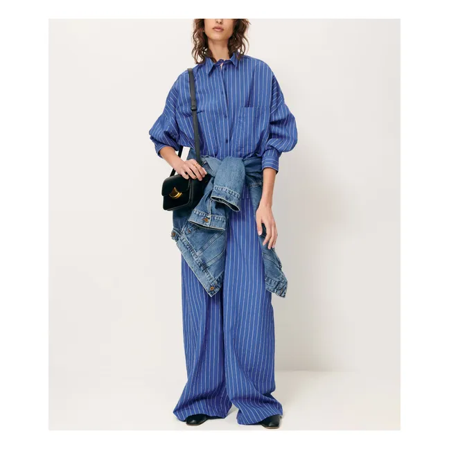 Pantalon Provencia Rayé | Bleu