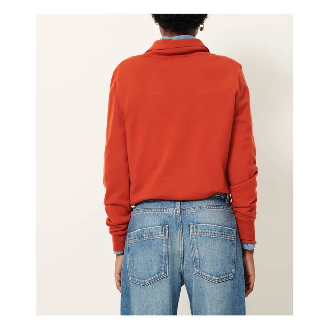 Pull Polo Yanaka Laine | Orange