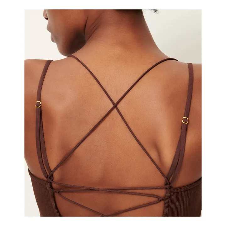 Robe Sweet Mambo Fibres Recyclées | Marron- Image produit n°5
