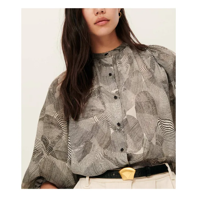 Blouse Salva Soie | Gris