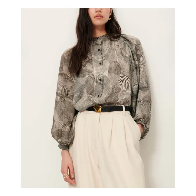 Blouse Salva Soie | Gris