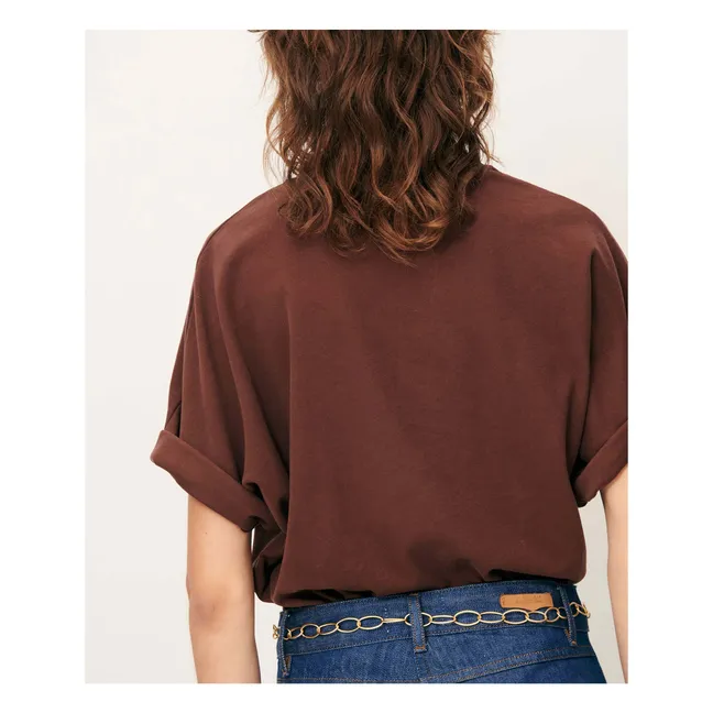 T-shirt Rodney Coton Bio | Marron