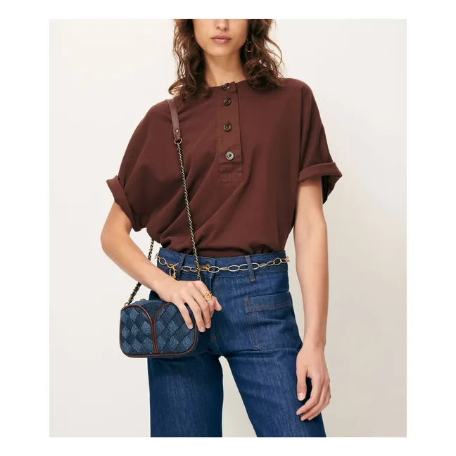 T-shirt Rodney Coton Bio | Marron
