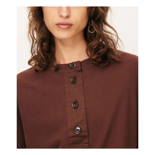T-shirt Rodney Coton Bio | Marron
