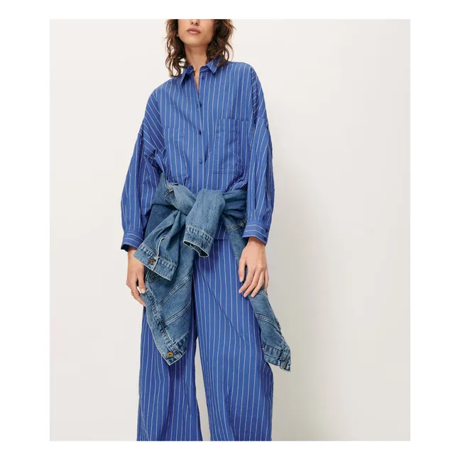 Pantalon Provencia Rayé | Bleu