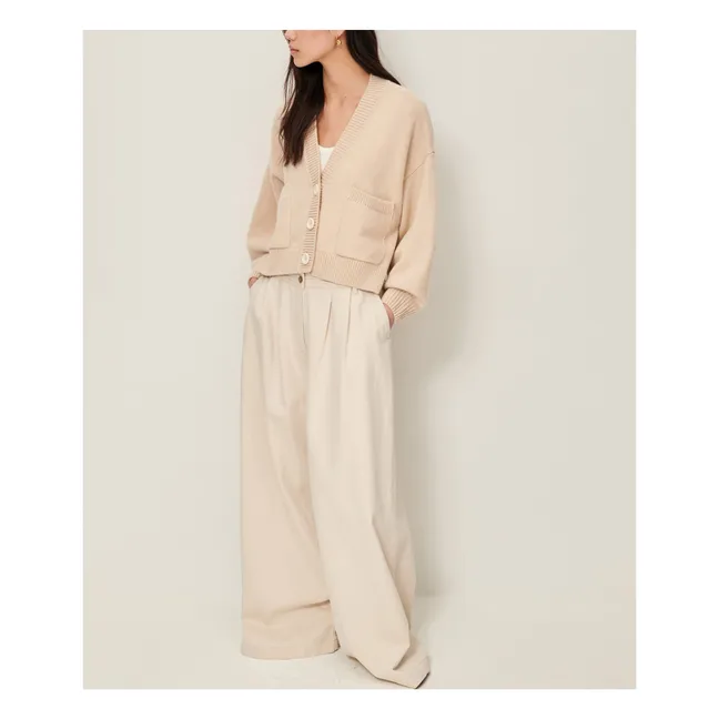 Rossato Wool Vest | Ecru